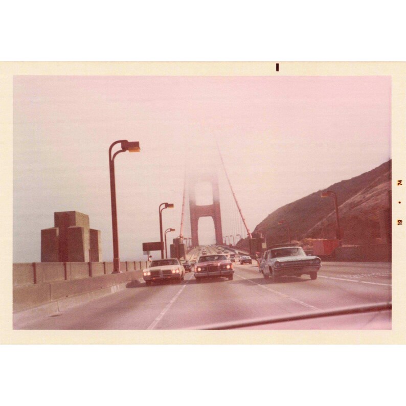 Vintage 1974 Golden Gate Bridge California Road Trip Photo Lot of 10 image 5