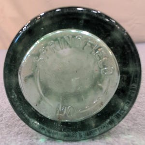 Vintage Coca-Cola Glass Bottle Springfield MO Embossed Hobbleskirt Green Glass image 3