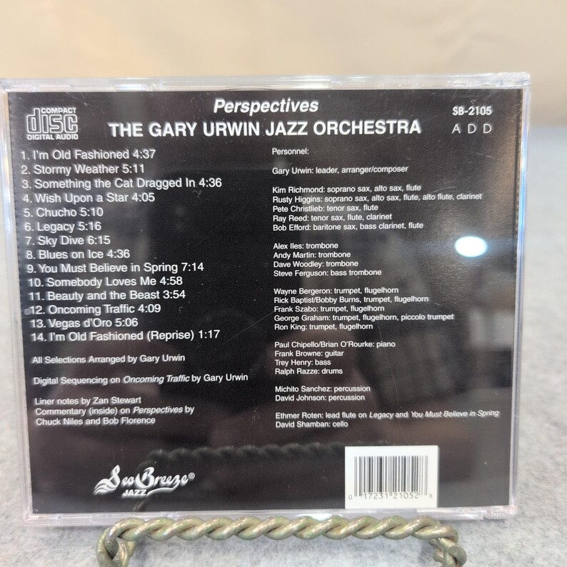 Gary Urwin Jazz Orchestra Perspectives CD Sea Breeze Jazz SB-2105 Big Band 2001 bild 2