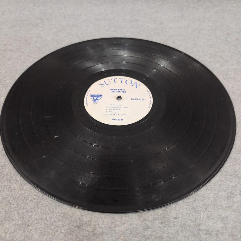 Sutton Dance Party Just For You Vinyl LP SU-320 Hi-Fidelity 33 RPM afbeelding 6
