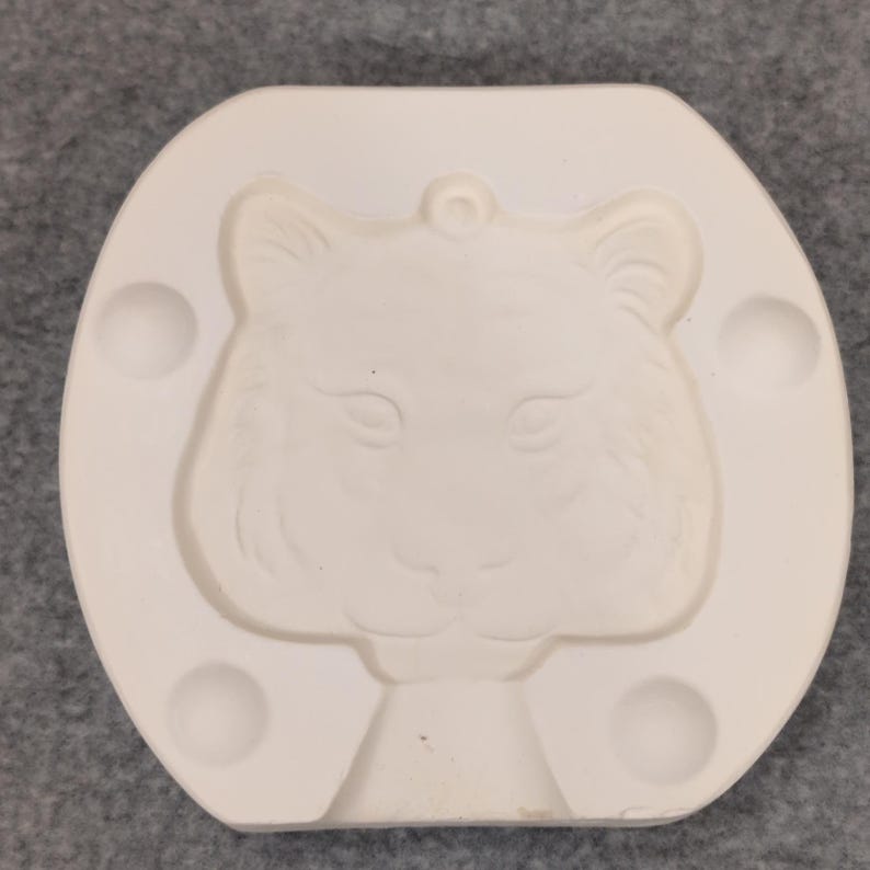 BAMA 145 Tiger Face Silicone Mold for Resin Clay Soap Candle Making image 1