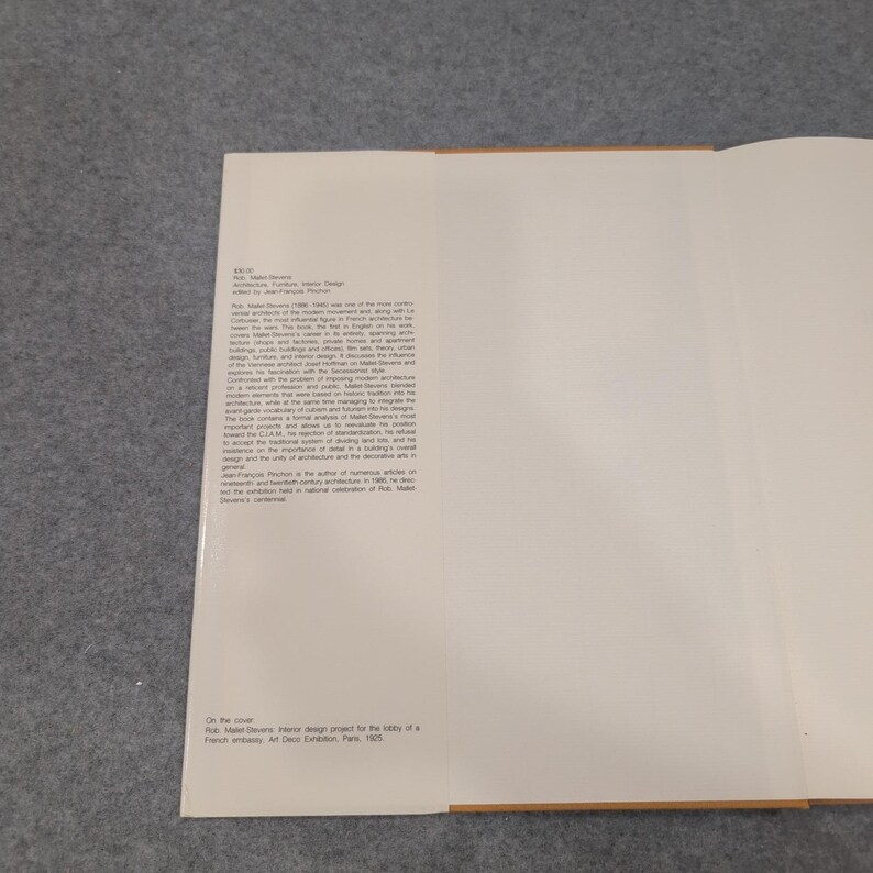 Rob. Mallet-Stevens Architecture Furniture Interior Design MIT Press Hardcover image 3