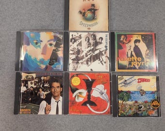 80–90s Alt Rock 7 CD Lot REO Speedwagon Huey Lewis Toad Wet Sprocket Roxette