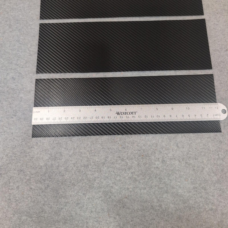 3 Meter Wrap Serie 2080 Black Carbon Fiber CFS12 Vinyl Detailing Strips Bild 3
