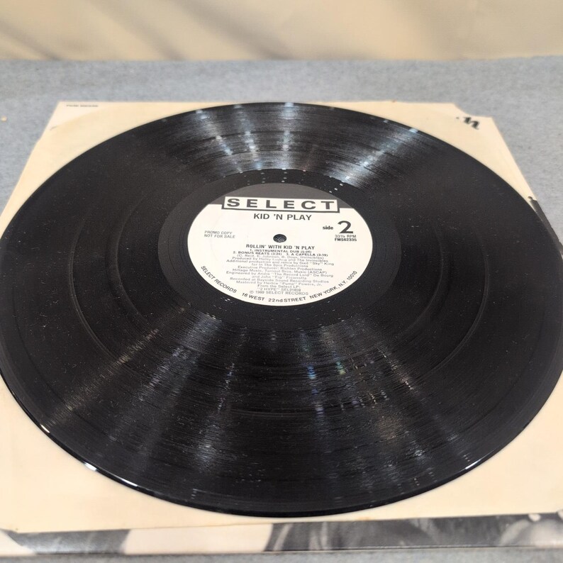 Kid N Play Rollin With Kid N Play 12 Inch Vinyl Single 1989 Promo FMS62335 VG image 5