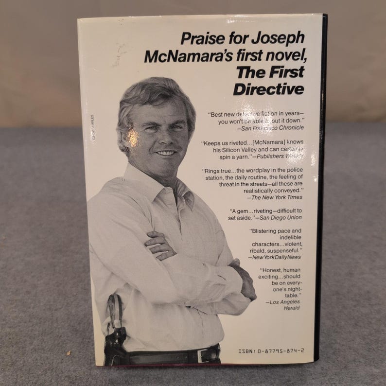 Fatal Command Joseph D McNamara First Edition First Printing 1987 Hardcover Book image 2