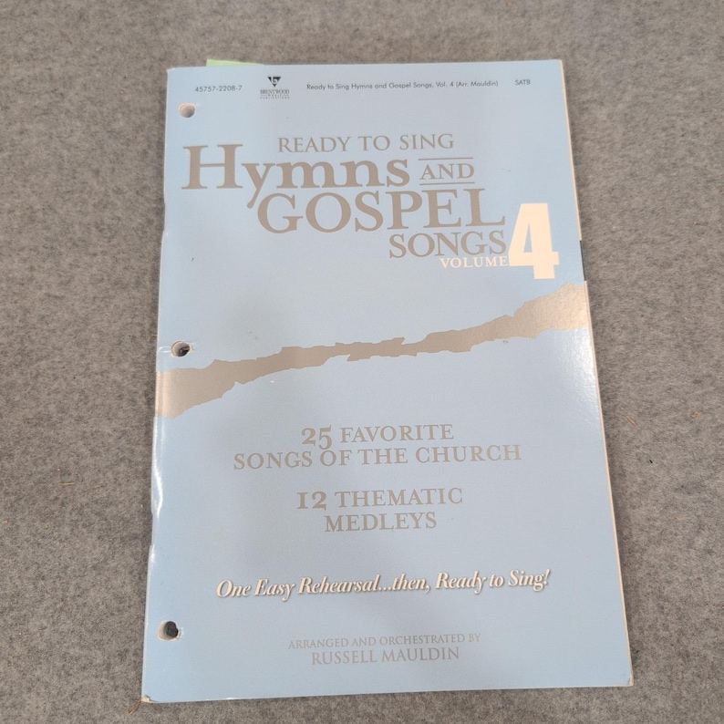 Ready to Sing Hymns and Gospel Songs Volume 4 SATB Choral Book Russell Mauldin image 1