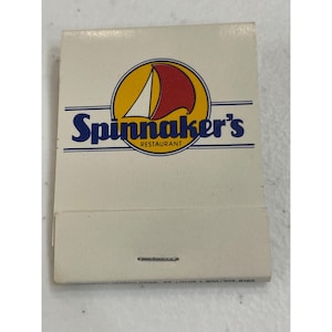 Restaurante Spinnaker&#39;s Caixa de Fósforos Vintage Souvenir Colecionável Retro