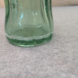 VTG Coca-Cola Glass Bottle Rome GA Georgia Green Embossed Hobbleskirt Contour image 2
