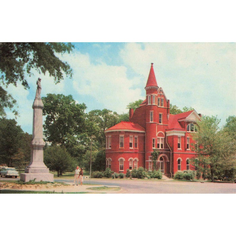 Ole Miss Oxford MS Chrome Postcard Geology Bldg Confederate Monument Lowman image 1