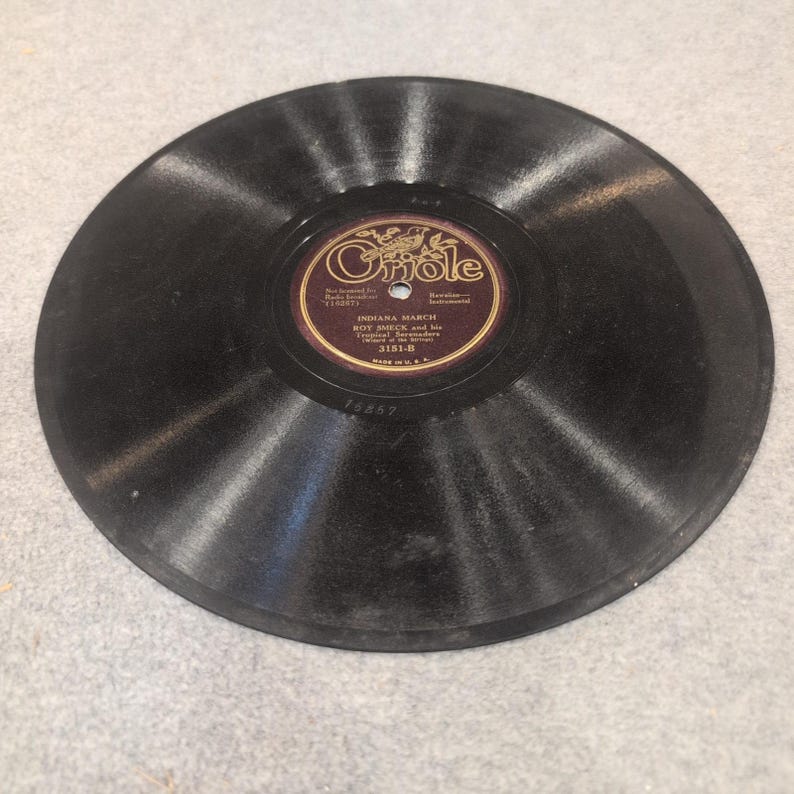 Roy Smeck Tropical Serenaders Oriole 3151 Indiana March My Isle Golden Dreams 78 image 3