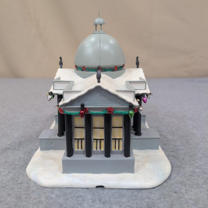 Hawthorne Village The Simpsons Christmas Village Mr Burns Mansion Lighted House image 3