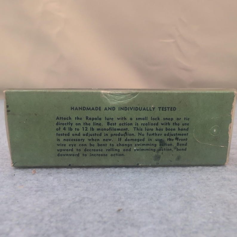 Vtg Rapala Original Finnish Wobbler CD 11S Saltwater Fishing Lure Gold Silver image 8