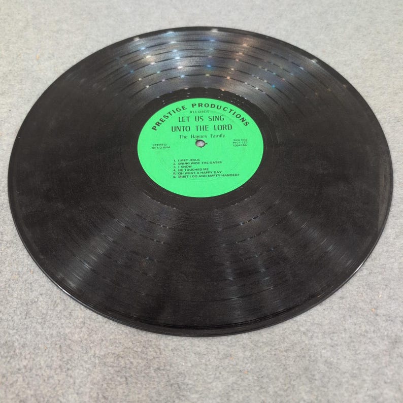 Haynes Family Let Us Sing Unto The Lord Vinyl LP Prestige Productions PP71-173 image 4