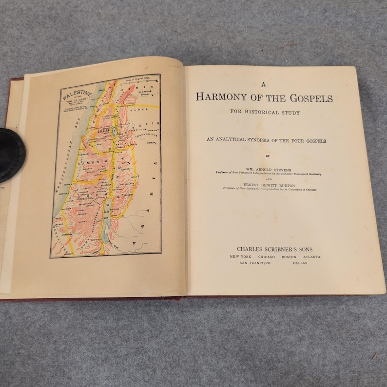 A Harmony of the Gospels for Historical Study Stevens Burton 1932 Scribner's image 5