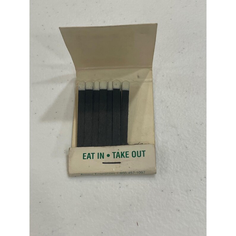 Vintage The Rib Rack Restaurant Matchbook Alexandria VA Collectible Pig image 3