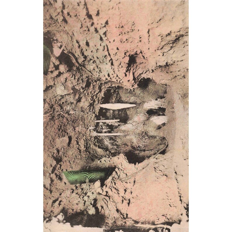 Vtg Hand-Colored Postcard Cave of Winds Manitou Springs CO Altar Albertype afbeelding 1