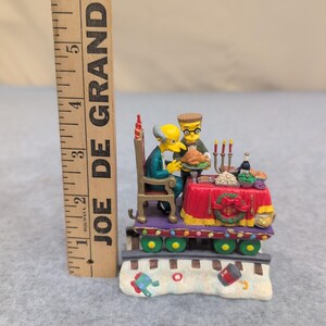 2003 The Simpsons Christmas Express A Feast for One Mr Burns Smithers Figurine image 2