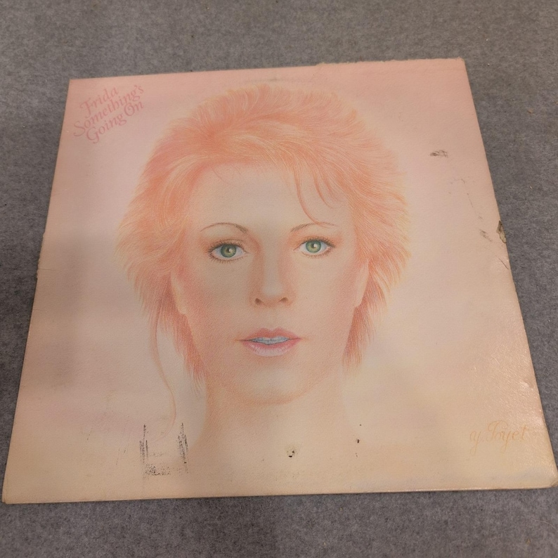 Frida Somethings Going On Vinyl LP 1982 Atlantic 80018-1 Phil Collins Produced image 1