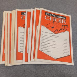 11ct Der Volunteer Choir Magazine September Oktober 1999 Choral Noten Lot Bild 1