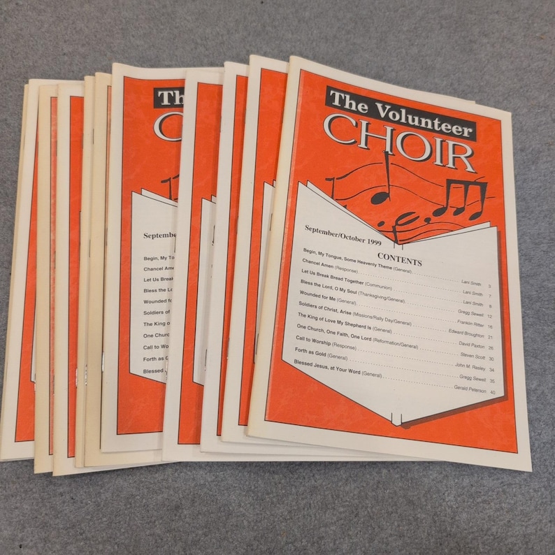 11ct Der Volunteer Choir Magazine September Oktober 1999 Choral Noten Lot Bild 1