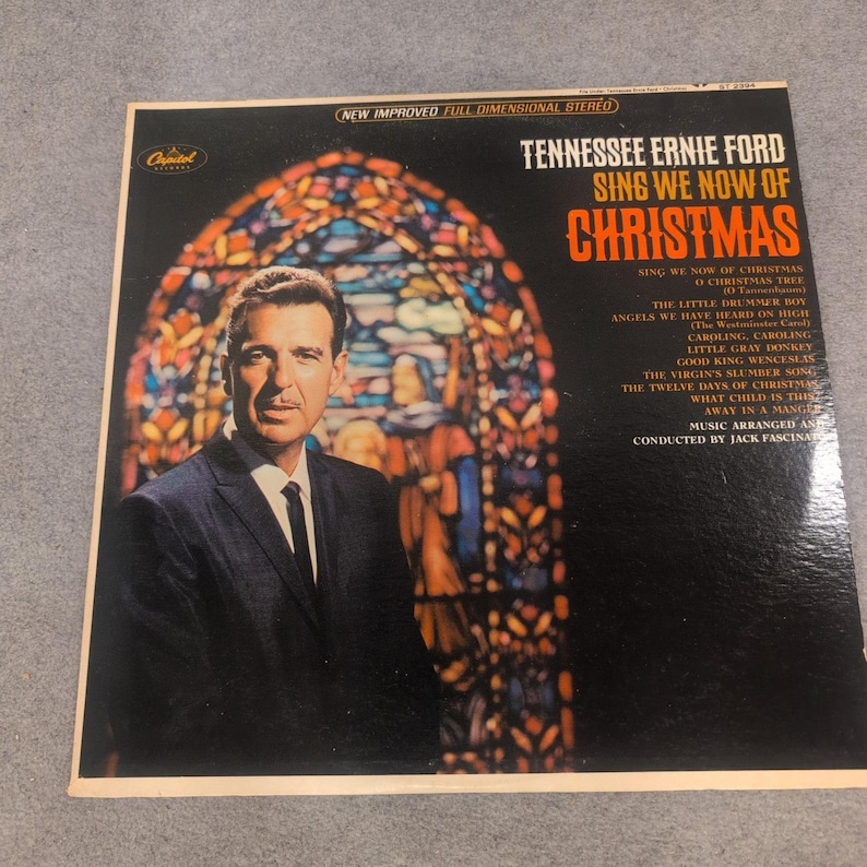 Tennessee Ernie Ford Sing We Now of Christmas Vinyl LP Capitol Records ST 2394 image 1