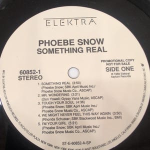 Phoebe Snow Something Real Vinyl LP 1989 Promo DMM Audiophile 60852-1 VG Bild 6