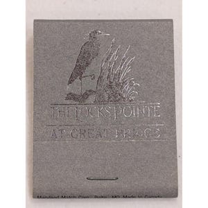 The Locks Pointe At Great Bridge Restaurant Matchbook Norfolk Chesapeake VA image 1