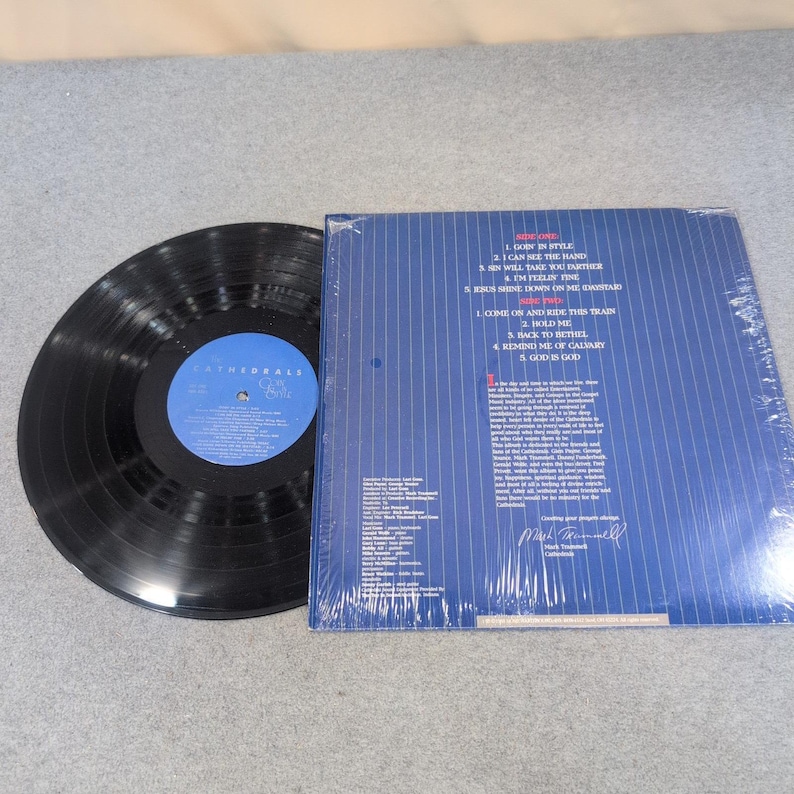 The Cathedrals Goin In Style Vinyl LP Southern Gospel 1988 R084811 image 2