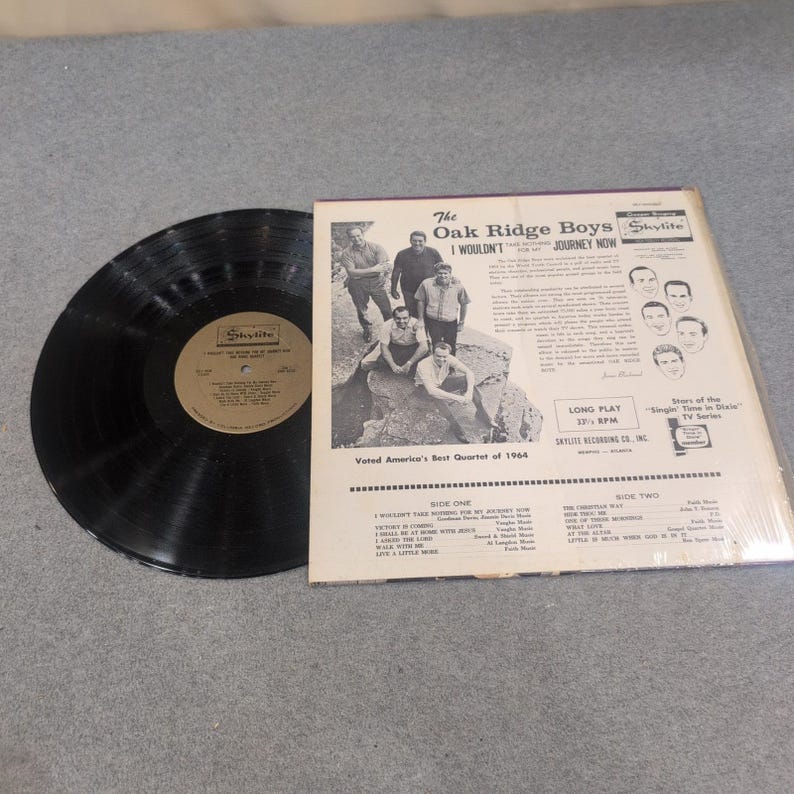 The Oak Ridge Boys I Wouldn't Take Nothing For My Journey Now Vinyl LP SSLP 6030 image 2