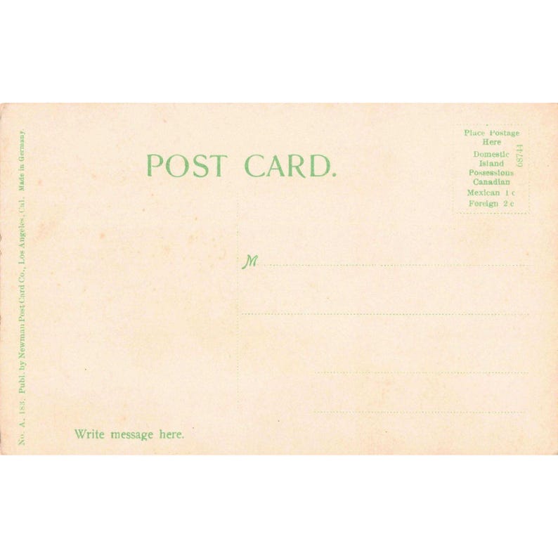 Vintage Hollenbeck Park Los Angeles CA Wooden Bridge RPPC-Style Postcard image 2