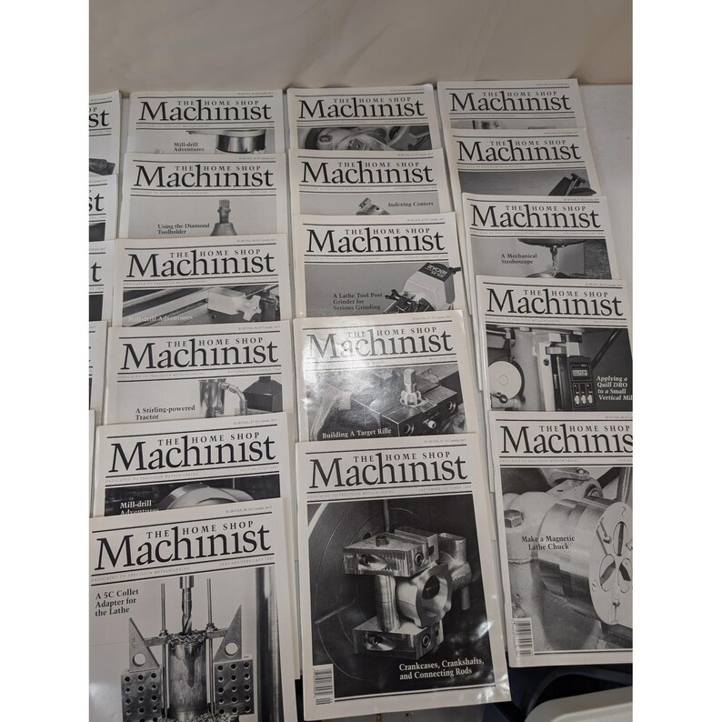 Tidskriften Home Shop Machinist, 32 exemplar (1991-2000, diverse nummer) VG+ bild 4
