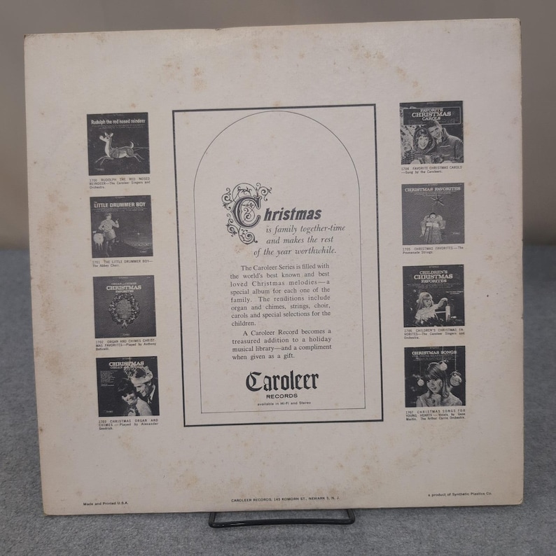 The Spaziergang Strings Christmas Favorites Vinyl LP Caroleer Cords X 1705 VG Bild 2