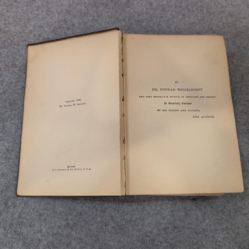 VTG 1886 Jo's Boys and How They Turned Out Louisa M Alcott Book Hardcover 1886 image 6