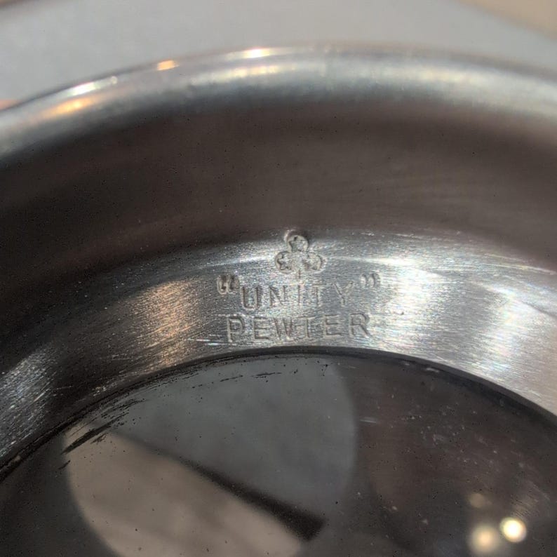 Unity Pewter Vintage 1966 Annual Staff Engraved Tankard Mug Silver Tone NA310 image 6