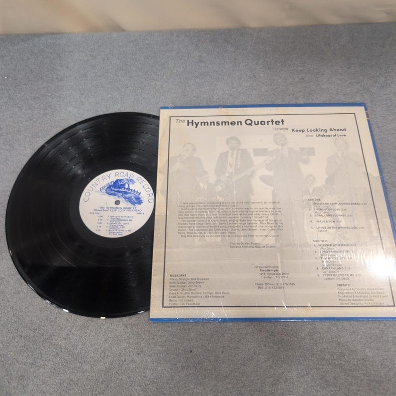 The Hymnsmen Quartet Keep Looking Ahead Southern Gospel Vinyl LP Record 29882 image 2