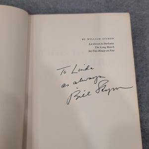 Set This House on Fire William Styron 1960 Signed by Author Hardcover VG/VG image 5