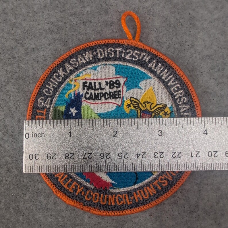 Fall 89 Camporee Patch Tennessee Valley Council Chickasaw District 25th Anniv image 3