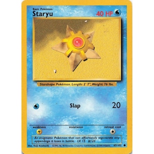 Base Set Pokémon TCG Staryu WoTC image 1