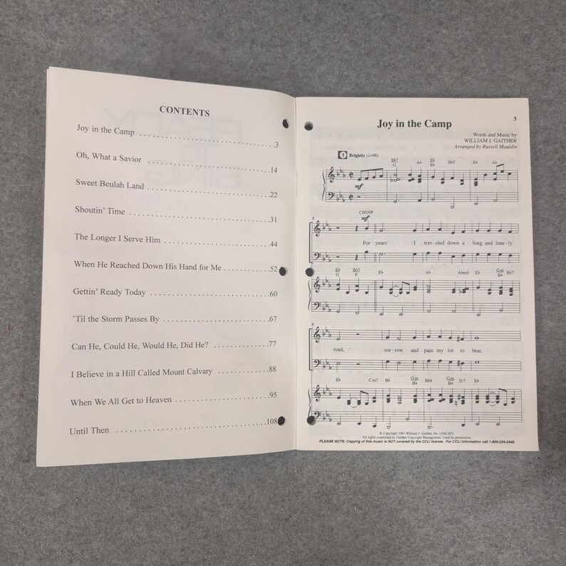 Lot of 4 Ready to Sing Southern Gospel SATB Choral Music Book Russell Mauldin image 4