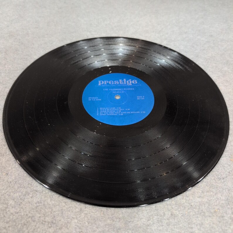 The Harmony Echoes Rejoice! Vinyl LP Prestige Records 80-123 Southern Gospel image 6