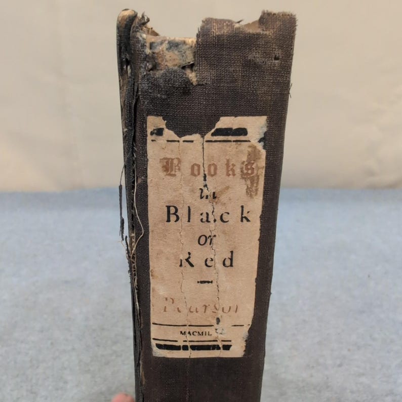 Books in Black or Red Edmund Lester Pearson 1923 First Edition Macmillan HC image 2