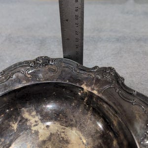 Gorham Silver Original Vintage Silverplate Chantilly Pattern Scalloped Bowl image 8
