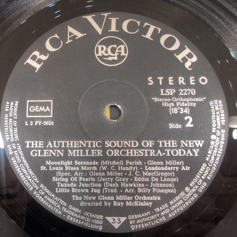 The Authentic Sound of the New Glenn Miller Orchestra Today Vinyl LP LSP-2270 image 6