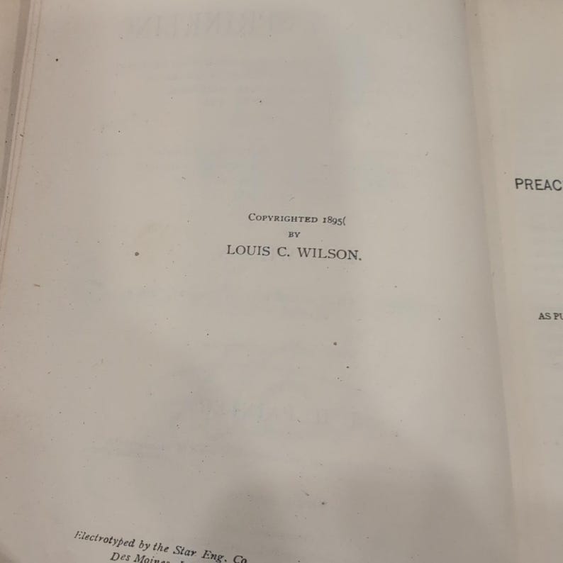 The History of Sprinkling L.C. Wilson 1895 Hardcover Religious Church History image 5