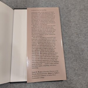 This War So Horrible Civil War Diary Hiram Smith Williams 1993 Hardcover Book image 7