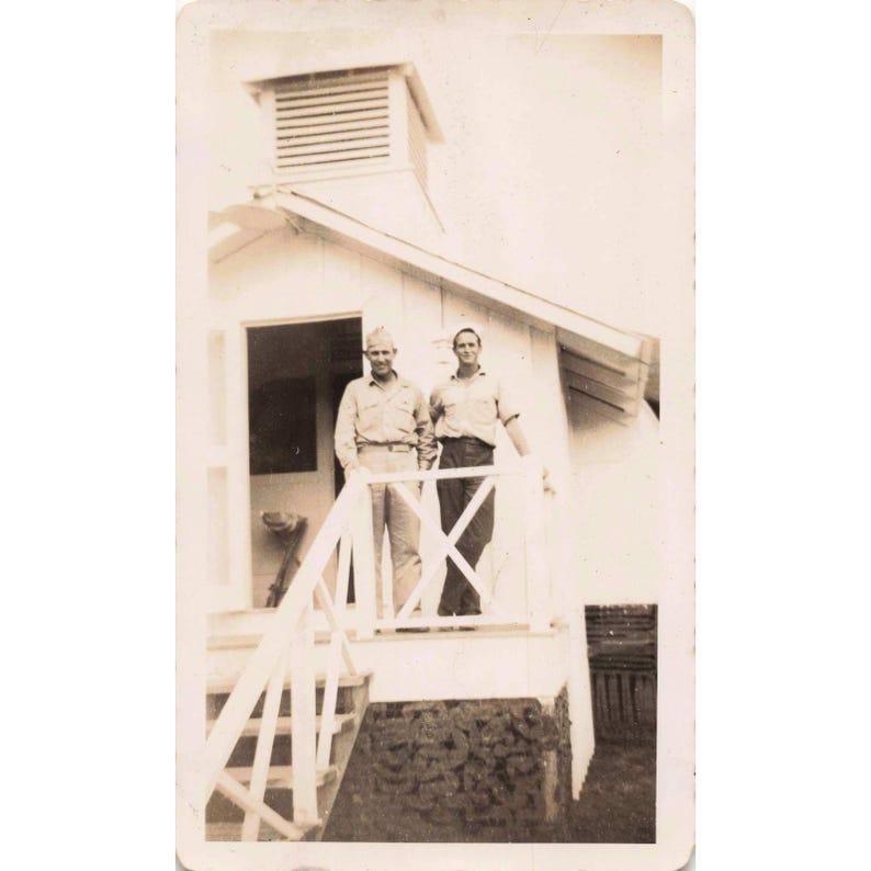 3 Vintage Photographs - Eufaula, Alabama Porch Shots image 1