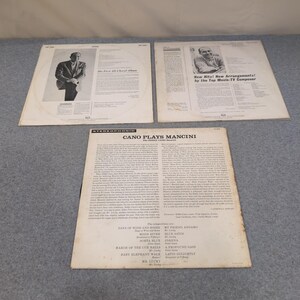 Henry Mancini Vinyl Record Lot Dear Heart Uniquely Mancini Cano Plays Mancini LP image 2