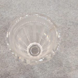 Studio Silversmiths Merci Cherie 24% Lead Crystal Frosted Bow Bud Vase Germany image 3