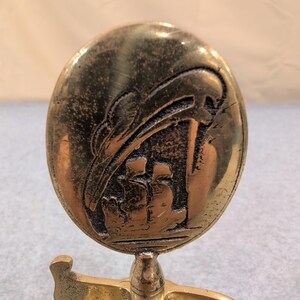 Vintage Brass Holland America Noordam 6" Brass Bell - Cruise Line Ship Nautical image 4